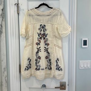 Free People embroidered dress